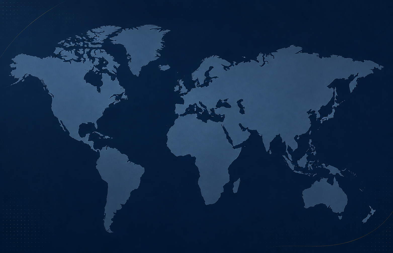 Compact world map background for selected market discussions from Fukuoka.