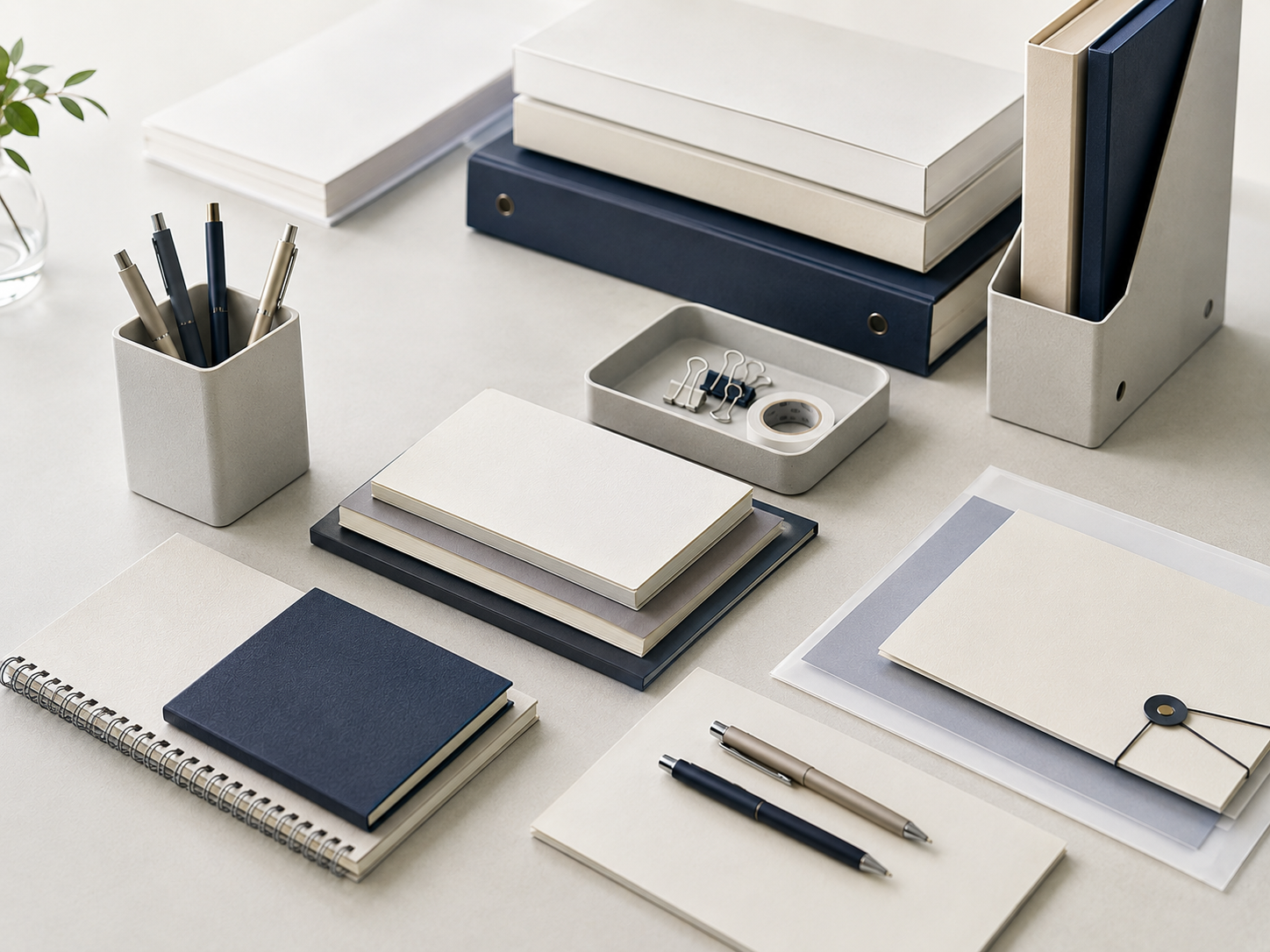 Refined Japanese stationery and office goods prepared for B2B category review.